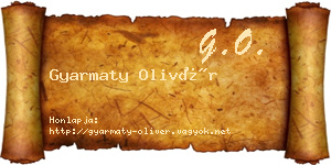 Gyarmaty Olivér névjegykártya
